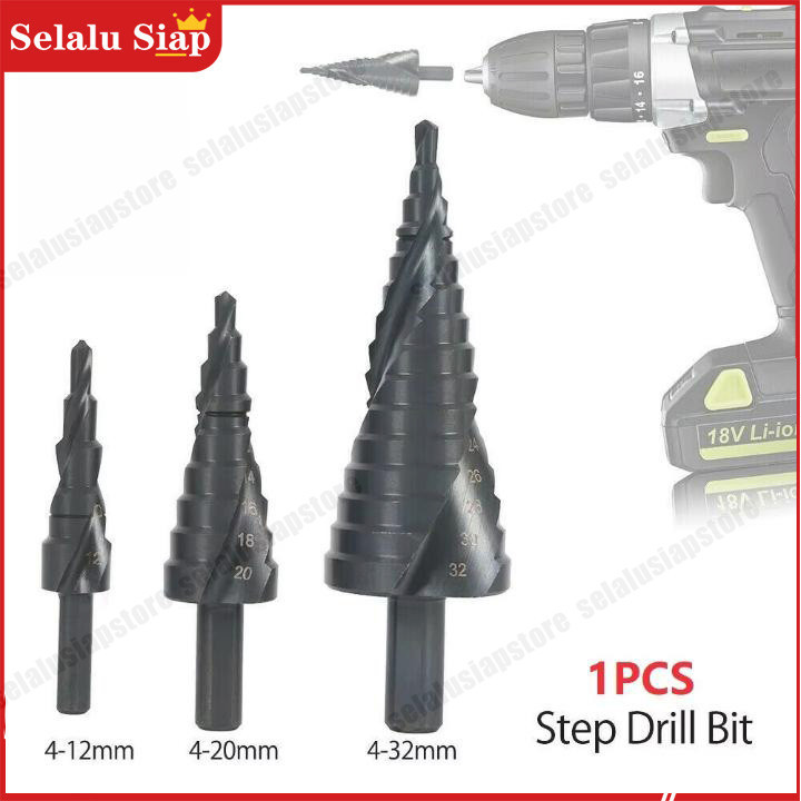 Mata Bor Pagoda 4-32MM Mata Bor Untuk Baja Keras Pagoda Titanium Mata Bor Besi Baja Black Titanium