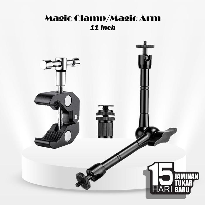 Teeshirt6 Magic Clamp / Magic Arm 11 Inch includ Super C-Clamp - Magic Arm + C Clamp