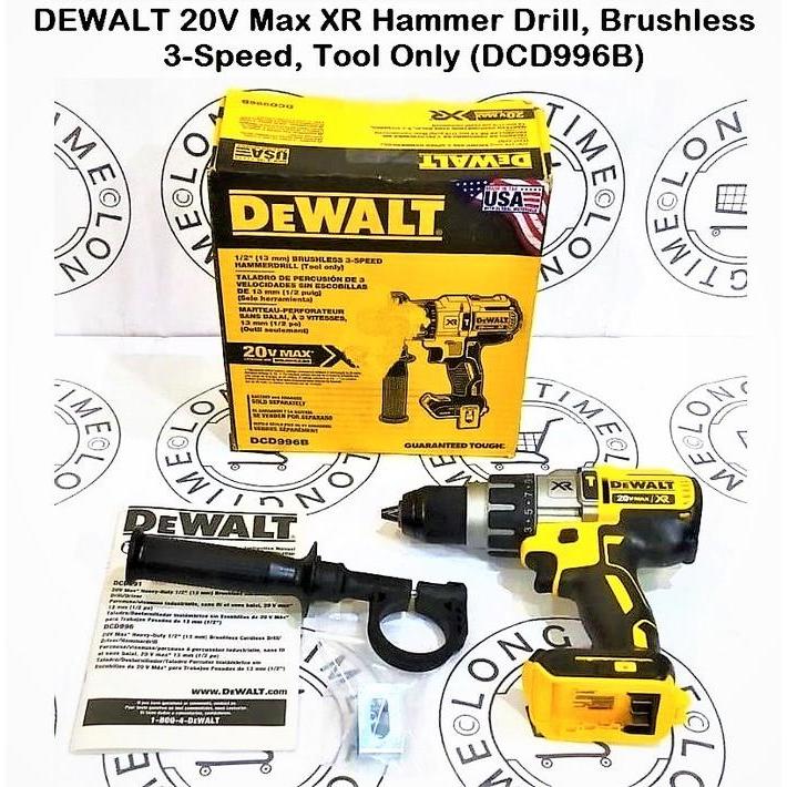 Mesin Bor Dewalt DCD996B 20V Max XR USA Brushless 1/2 inch DCD 996B