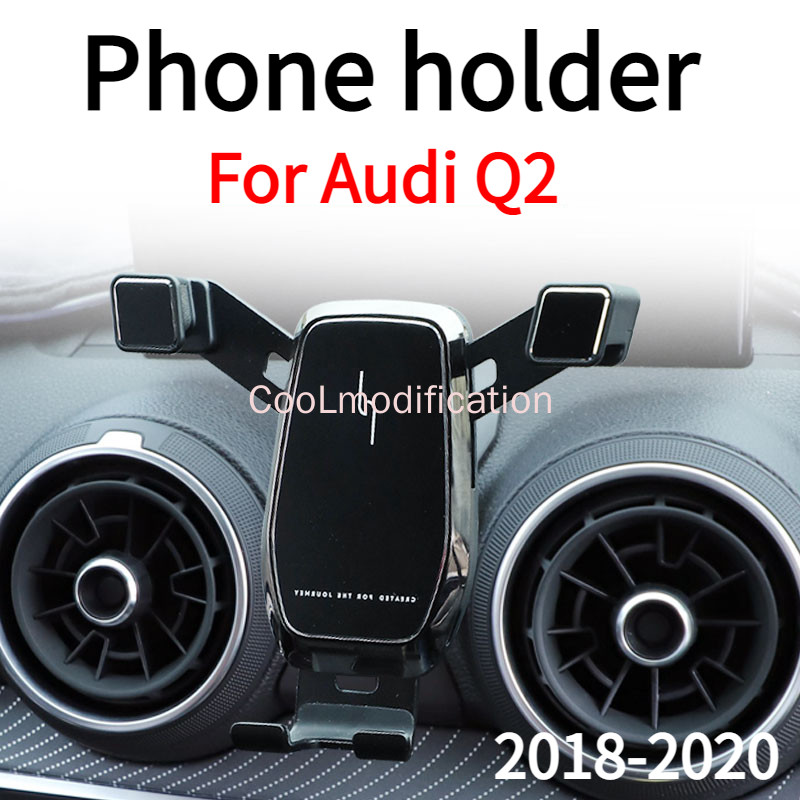 For au q2 phone holder 2019 2020 Q2 Interior air vent Mobile phone stand Navigation bracket