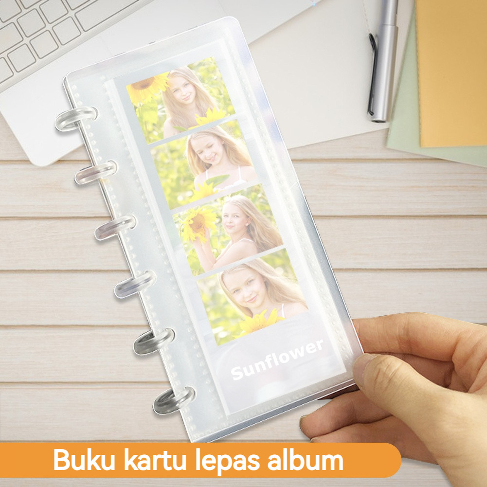 [COD] Buku Foto PVC 4Grid Album Foto Photocard KPOP Buku Penyimpanan BTS Aesthetic