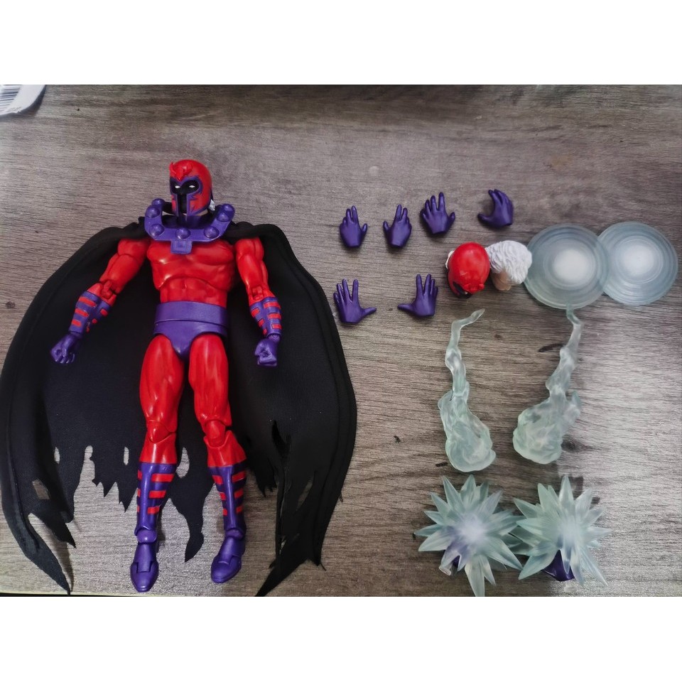 In Stock Mafex Anime Figures X-Men Magneto Figure Toy 4 Heads Action Figure Boys Collection Model De
