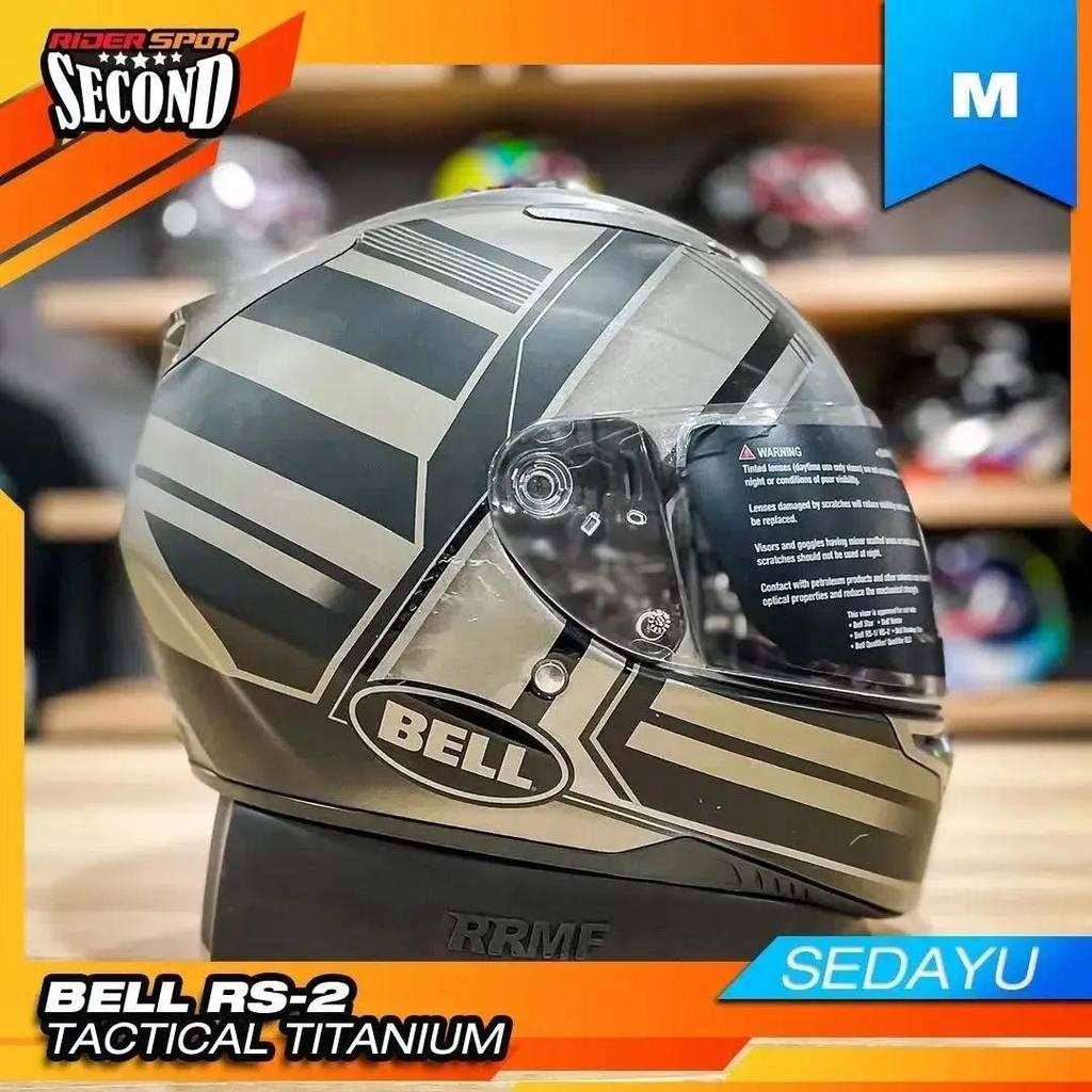 2nd Helmet Bell RS-2 Tactical Titanium Size M Only FullFace Helmet