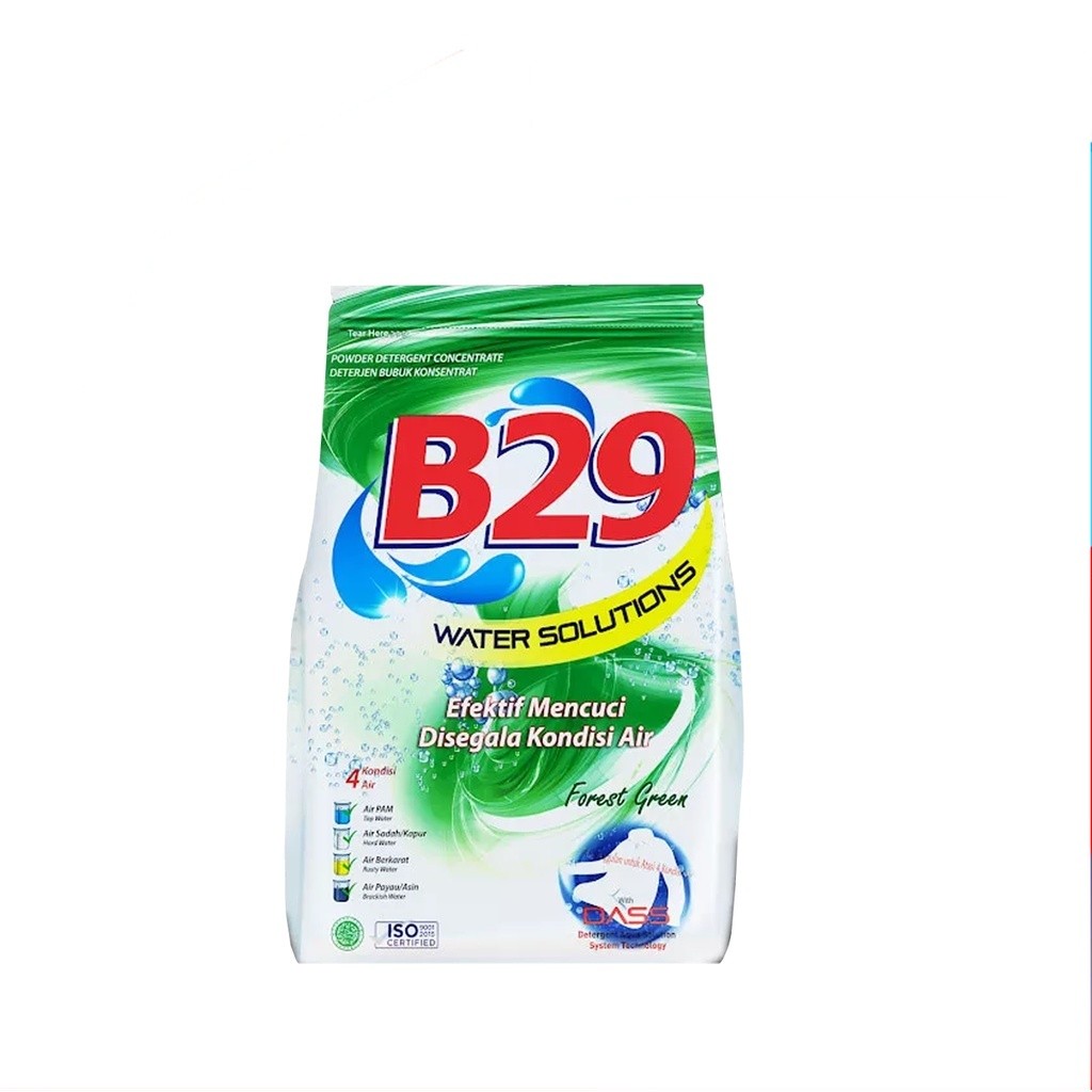 [UniGrosir] B29 Deterjen B-29 Sabun Bubuk Water Solution Green 777 gr Powder Detergen