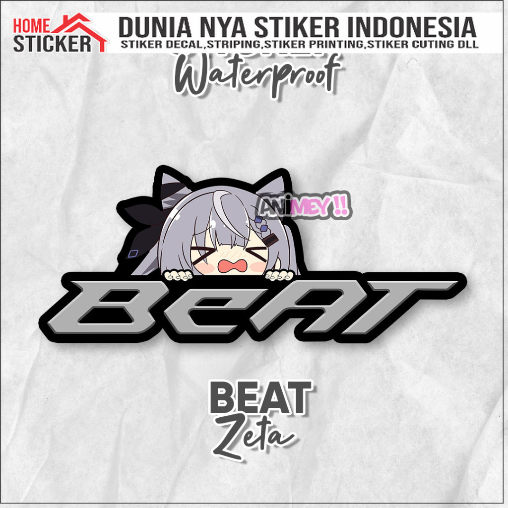 Stiker Vestia Zeta Logo Beat / Stiker Anime Waterproof