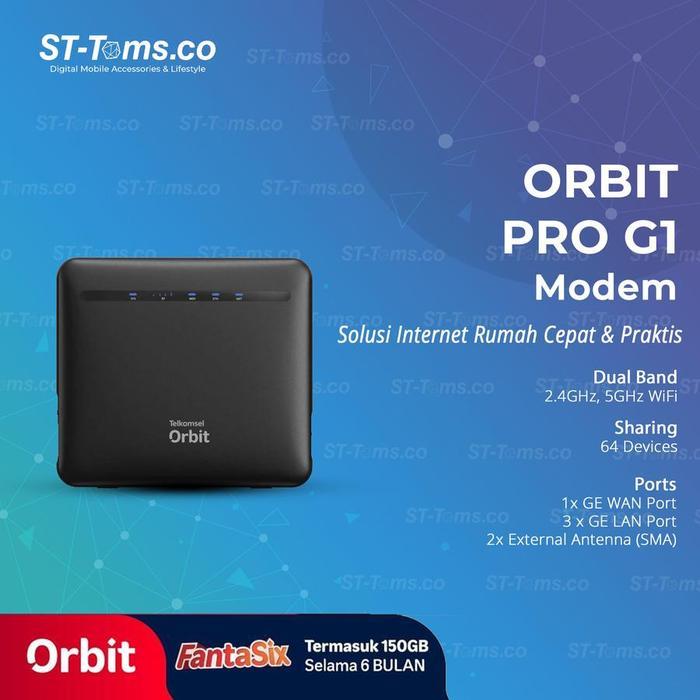 Telkomsel Orbit Pro G1 / Orbit Pro H2 / Orbit Max H2 Telkomsel Modem Wifi 4G LTE Free Kuota - Orbit 
