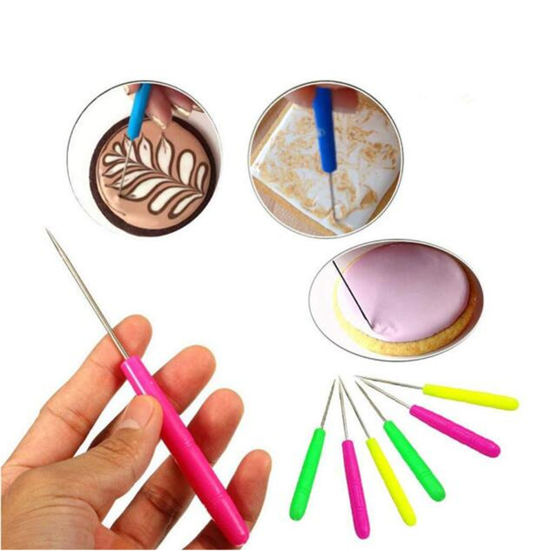 1pc Durable Biscuit Needle Cake Tester Baking Tools Stainless Steel Biscuit Icing Sugar Needle Bakin
