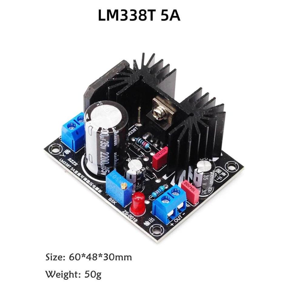 Papan daya stabilisasi tegangan DC yang dapat diatur LM317 LM338T LT1083CP 5A 7A stabilisasi teganga