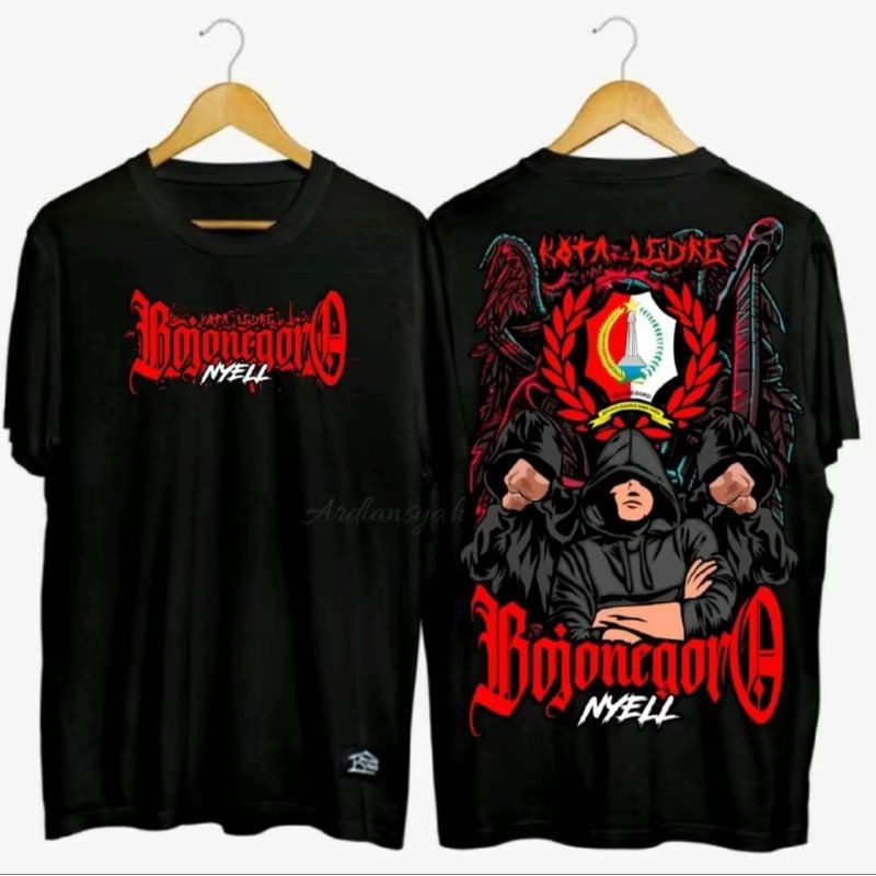 KAOS BOJONEGORO NYELL KOTA LEDRE CORAK MERAH