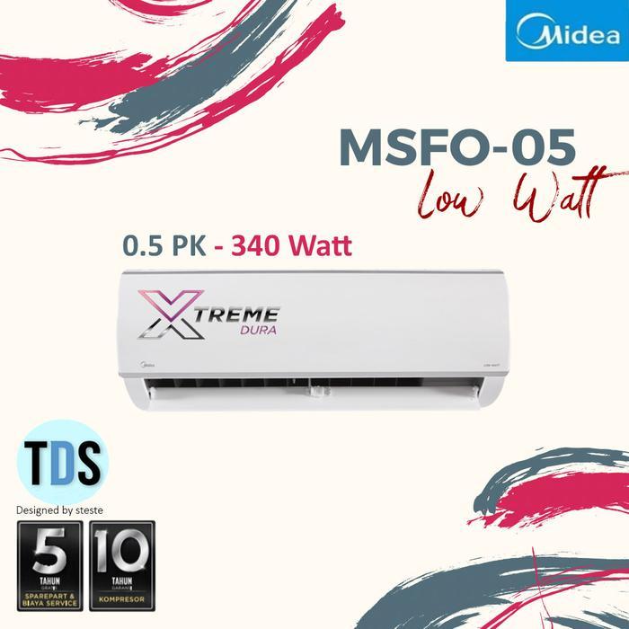 MEGA SALE AC Midea MSFO-05CRLN2 - Low Watt 1/2 PK - R32 - UNIT ONLY
