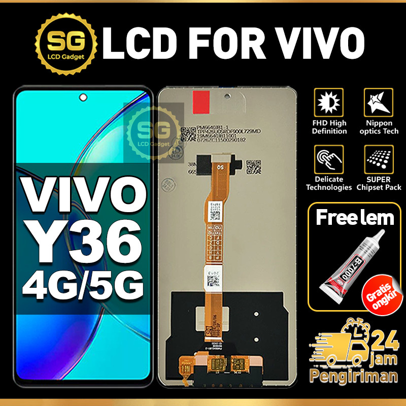 SG LCD VIVO Y36 Fullset HP Touchscreen VIVO Y36 Free Lem Glass Touch Screen Digitizer COD
