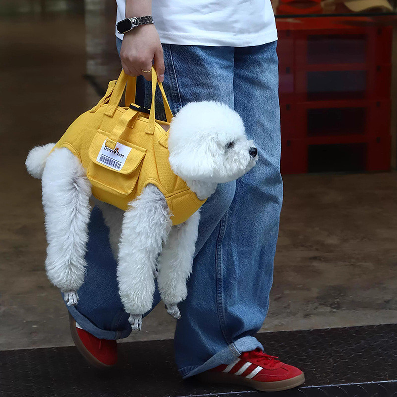 Tail Planet COD  Tas Jalan-jalan Anjing, Tas Bahu/Selempang/Horizontal Portabel, Tas Anjing Kecil, T