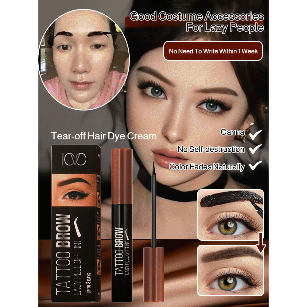 COD Pewarna Alis Tinta Alis Peel Off Anti Luntur Tahan Lama Produk Kecantikan Alis Praktis Untuk Sem