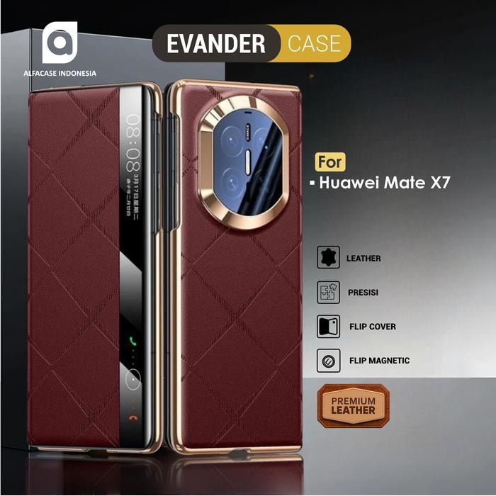 Case Untuk Huawei Mate X7 - Evander Flip Case - Casing Untuk Huawei Mate X7 - Huawei Mate X7, Black