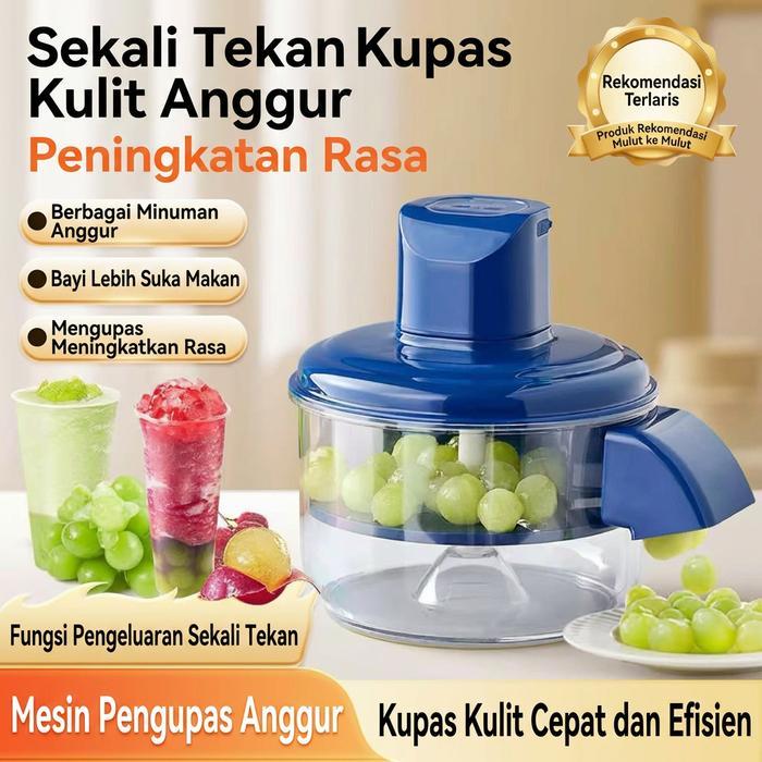 promo Mesin Pengupas Buah Elektrik Portable - Alat Kupas Otomatis untuk Anggur, Tomat, Kentang & Ape