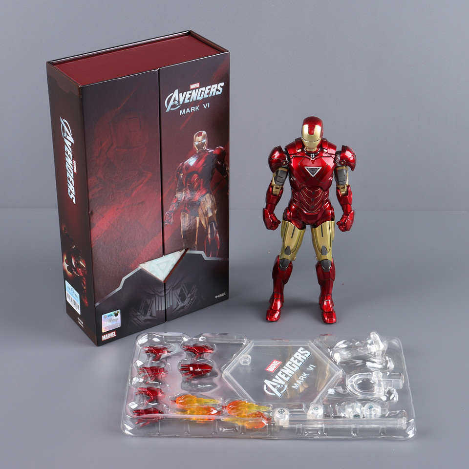 ZD Toys Marvel Avengers Iron Man MK1 MK2 MK3 MK4 MK5 MK6 MK7 MK42 MK85 War Machine 7" Movie Action F