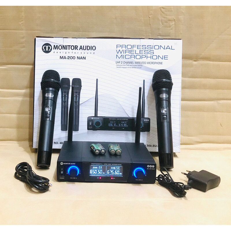 Microphone Wireless Monitor Audio UHF MA - 200 NAN