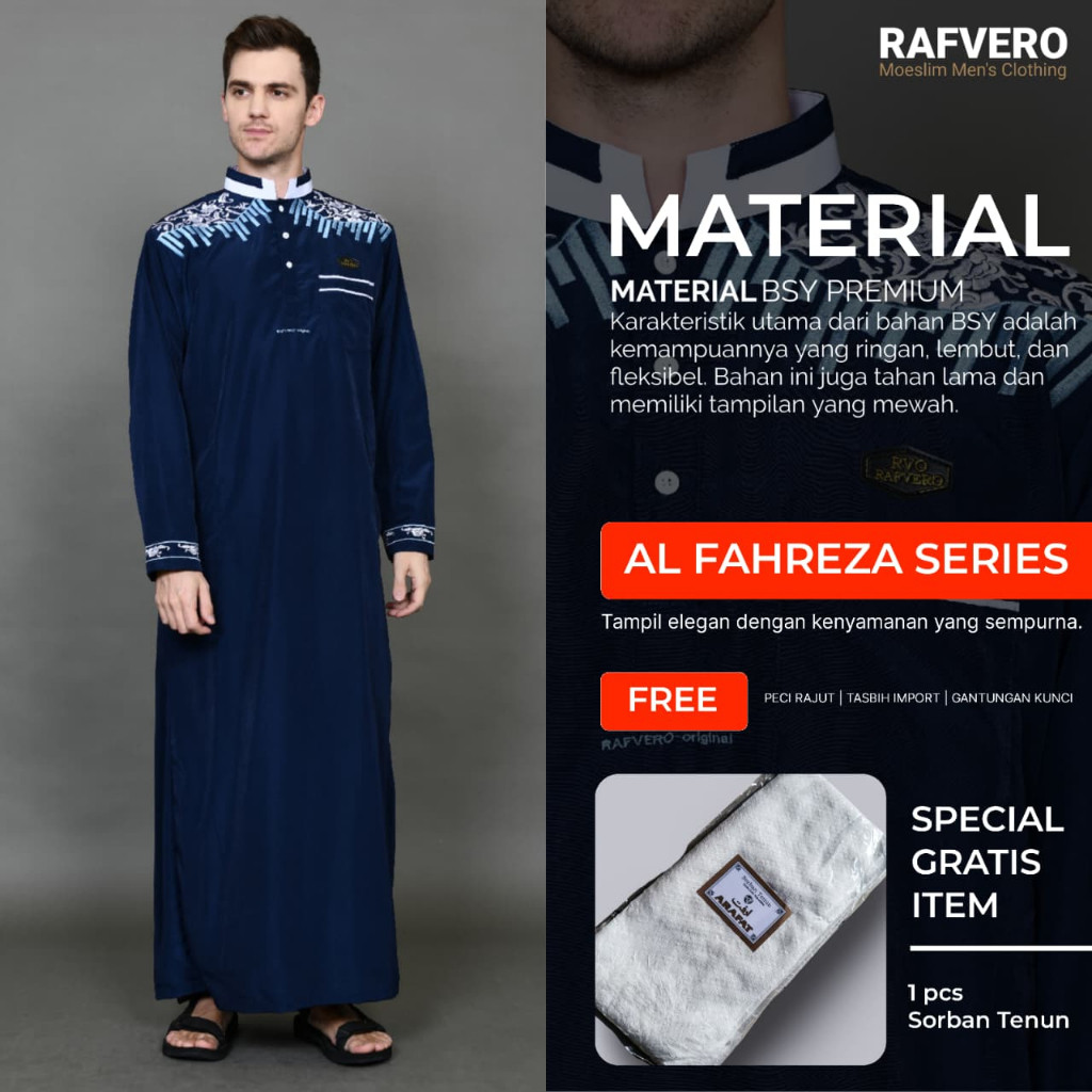 Gamis Pria Bordir ORIGINAL RAFVERO - GAMIS PRIA