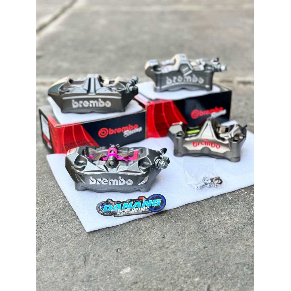 promo discon Kaliper Brembo 4 Piston Monoblok M432 M50 M7 GP4RX Universal semua motor Bisa untuk Cak