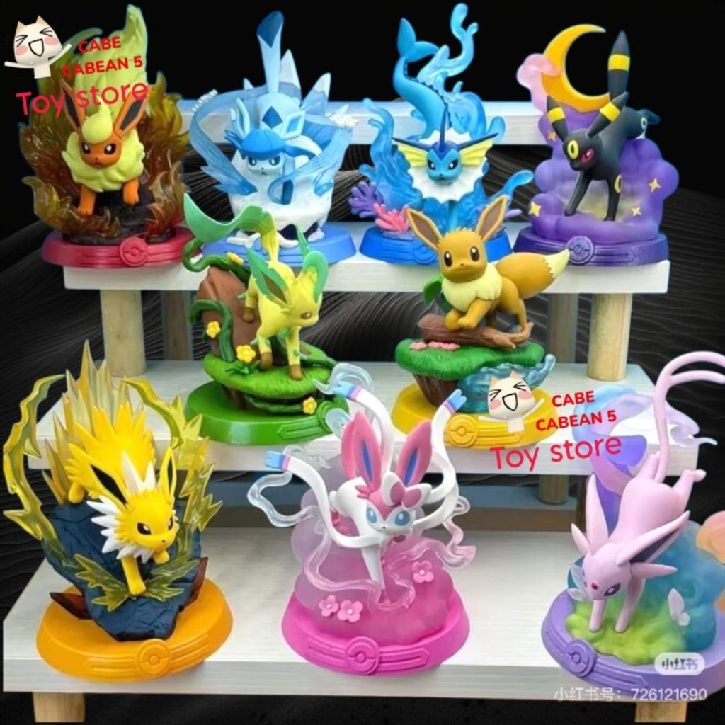Pajangan Figure Pokemon Adventure Eevee Series - Selected or All Karakter