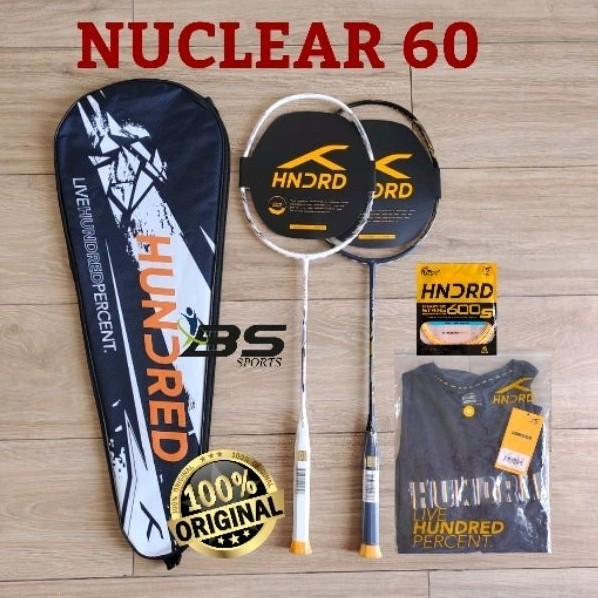 RAKET BADMINTON HUNDRED NUCLEAR 60 HNDRD NUCLEAR 60 ORIGINAL