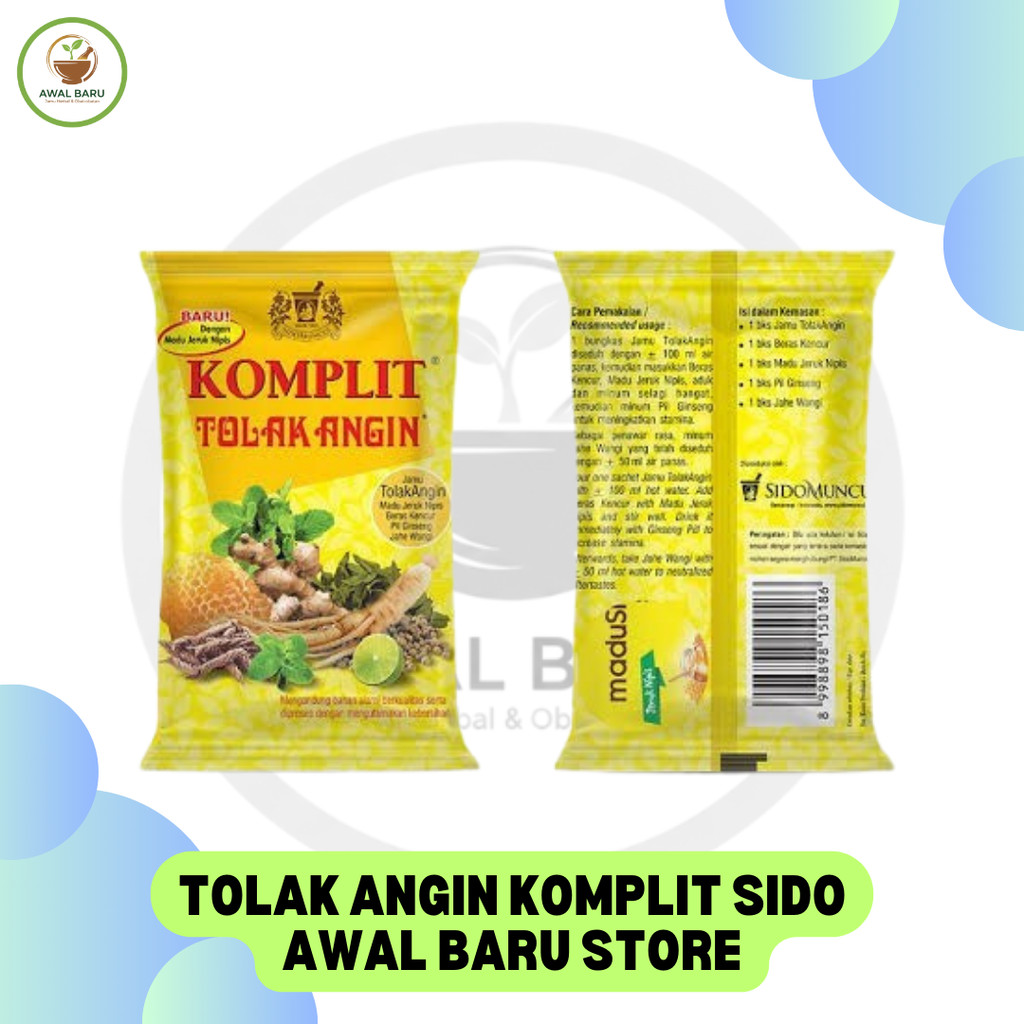 Jamu Tolak Angin Komplit Sido Muncul Eceran