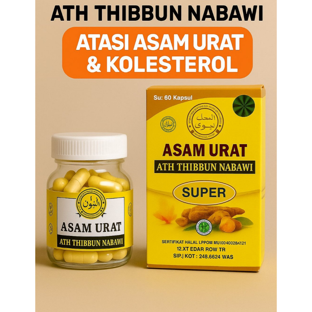 ATH THIBBUN NABAWI HERBAL ASAM URAT SUPER ORIGINAL Obat Asam Urat Kolesterol Rematik Super Ampuh ASL