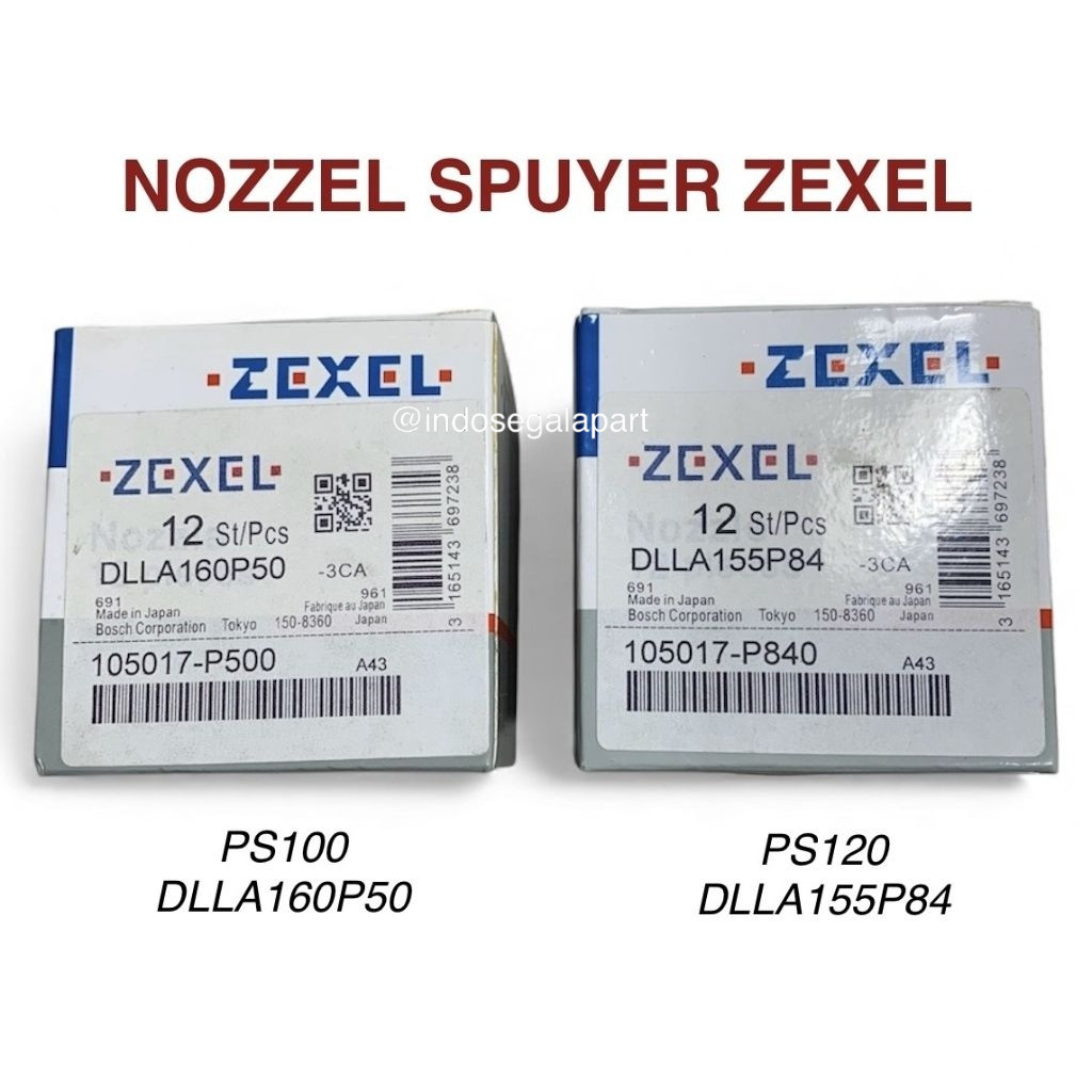Nozzle Pump Zexel PS100 PS 100 PS120 PS 120 Mitsubishi Colt Diesel Canter Fuso Ragasa