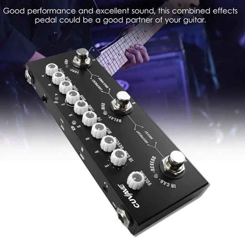 Efek Effect Guitar Gitar Listrik Digital M-VAVE CUVAVE Cube Baby Soundcard Multi Effects Pedal Multi