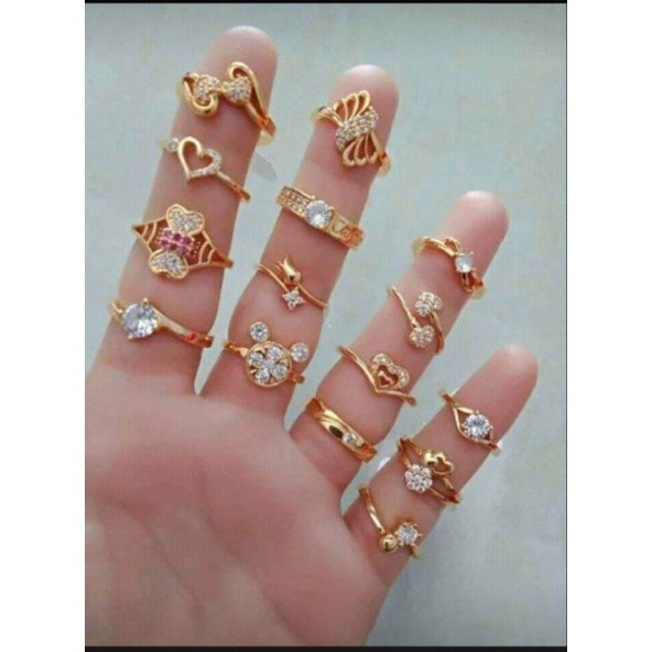 obral cincin murah random 24k dari uang koin logam anti karat cincin virall