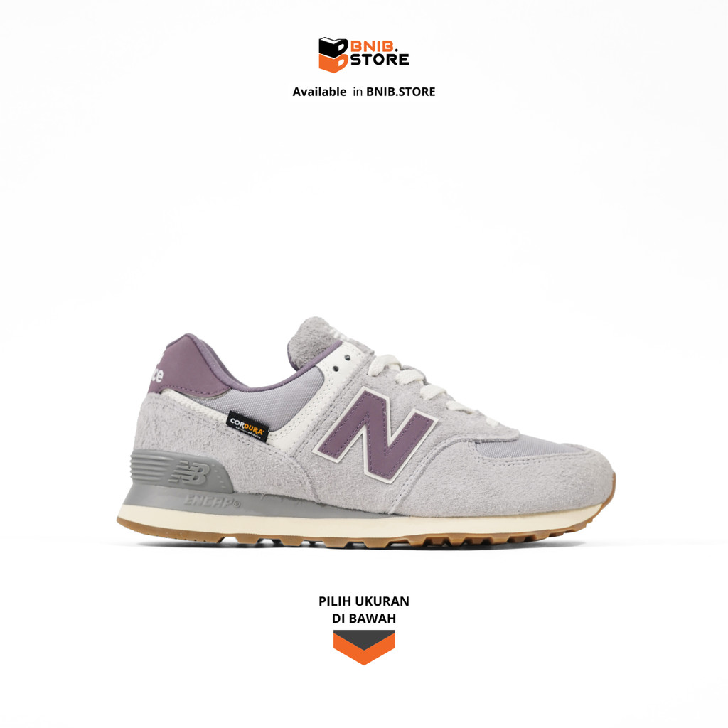 Sneakers Lifestyle Pria [Ukuran 42] NB 574 CORDURA Pack Rain Cloud Grey Original