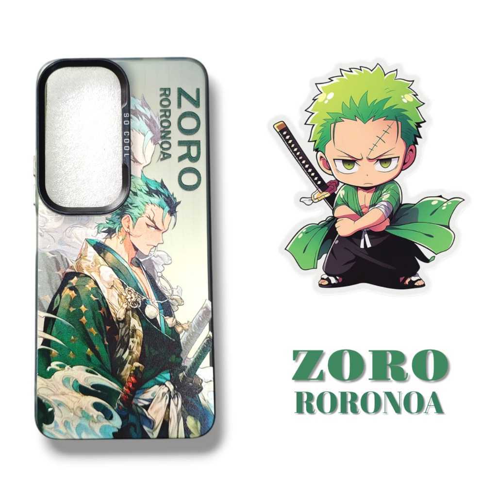 [ Oppo A16 4G / A54 4G / A55 4G ] Case IMD Hologram Corak Anime One Piece Luffy