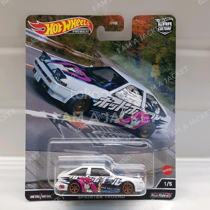 Hot wheels Premium Toyota AE86 Sprinter Trueno Mountain Drifters