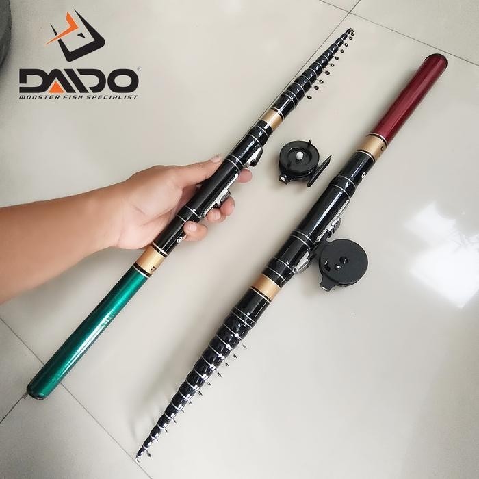 Tegek kolong custom daido 360 carbon + Reel - 180cm