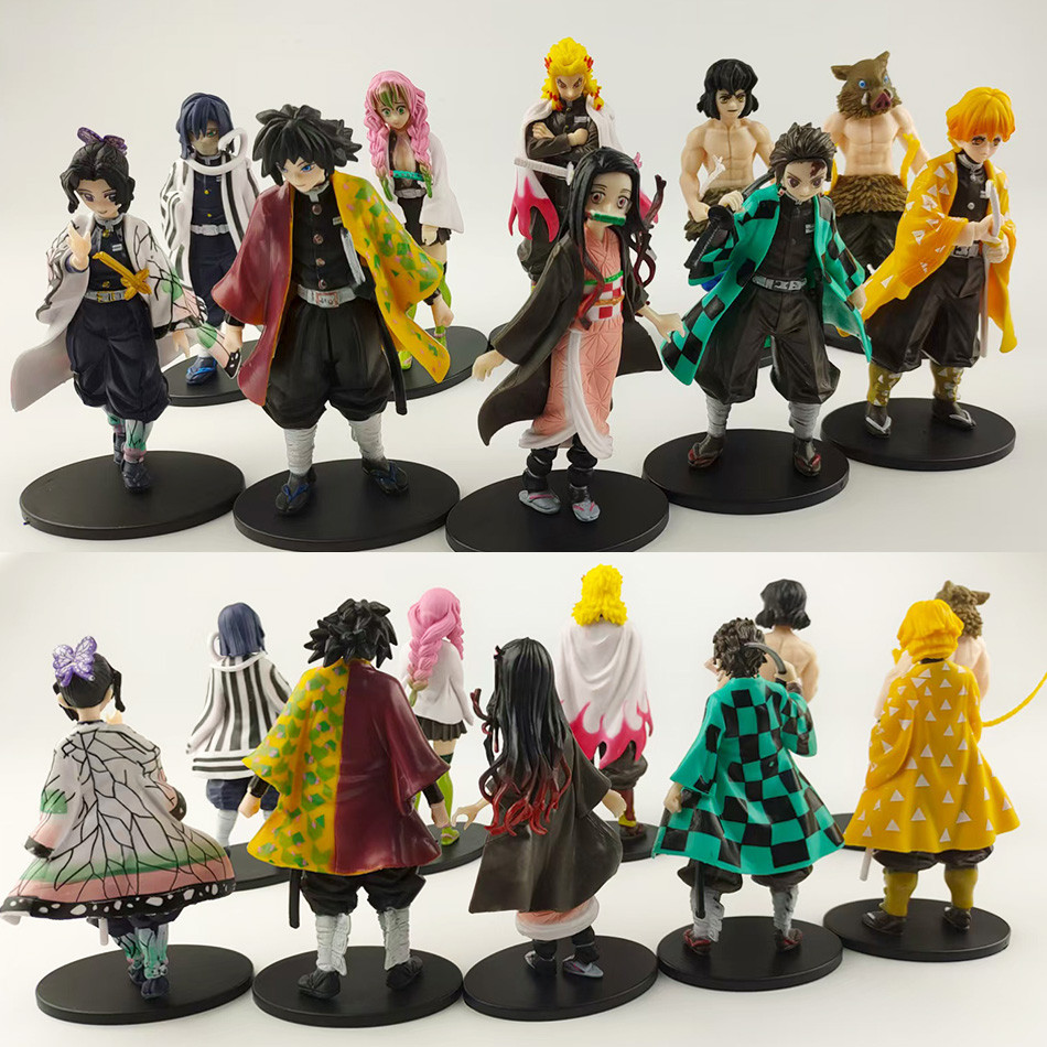Hot Anime Demon Slayer Kimetsu no Yaiba Figure Kamado Tanjirou Action Figure Agatsuma Zenitsu Nezuko