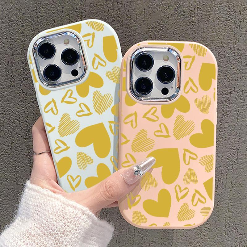 Casing Ponsel For Samsung Case A32 5G A34 M32 Oval Plating Lens Cute Hati Silicone Hp
