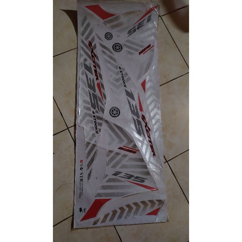 STRIPING NJMX PUTIH (EXCITER135)