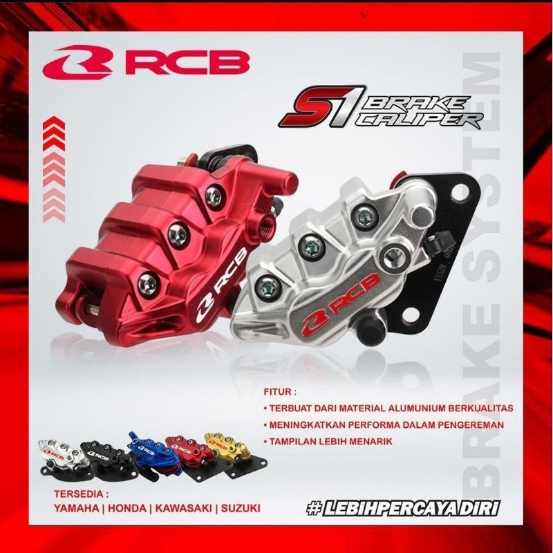 Kaliper depan RCB 2Piston S1 Vixion  RX King MxKing F1zr
