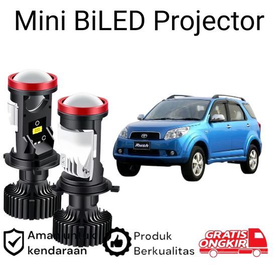 2pcs Lampu Utama LED H4 Projector High Power Mobil Toyota Rush 2007 2012 Koko