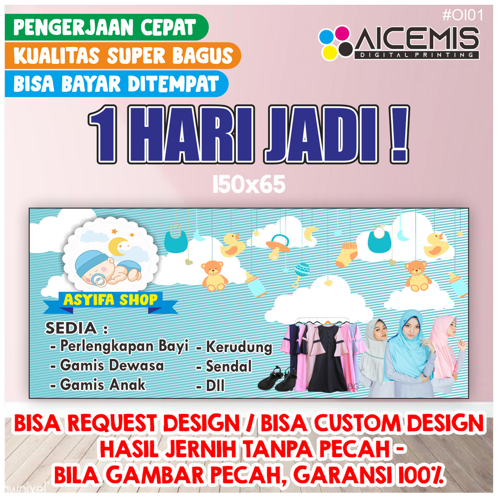 Spanduk Online Shop / Spanduk Olshop / Spanduk Custom / Cetak Banner / Sepanduk Spanduk WARUNG NASI/