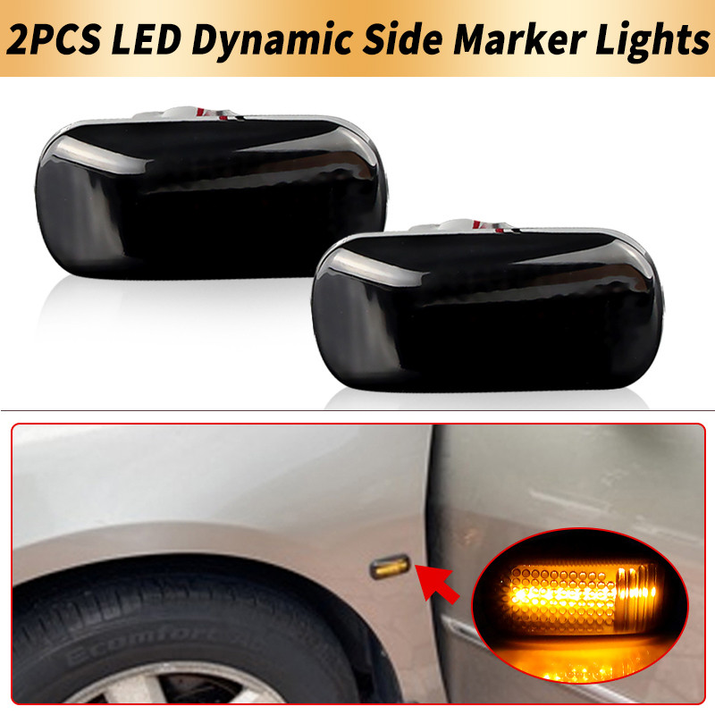 2PCS LED Side Marker Turn Signal Lights Canbus For Honda CR-V Accord Civic City Fit Jazz Odyssey Acu