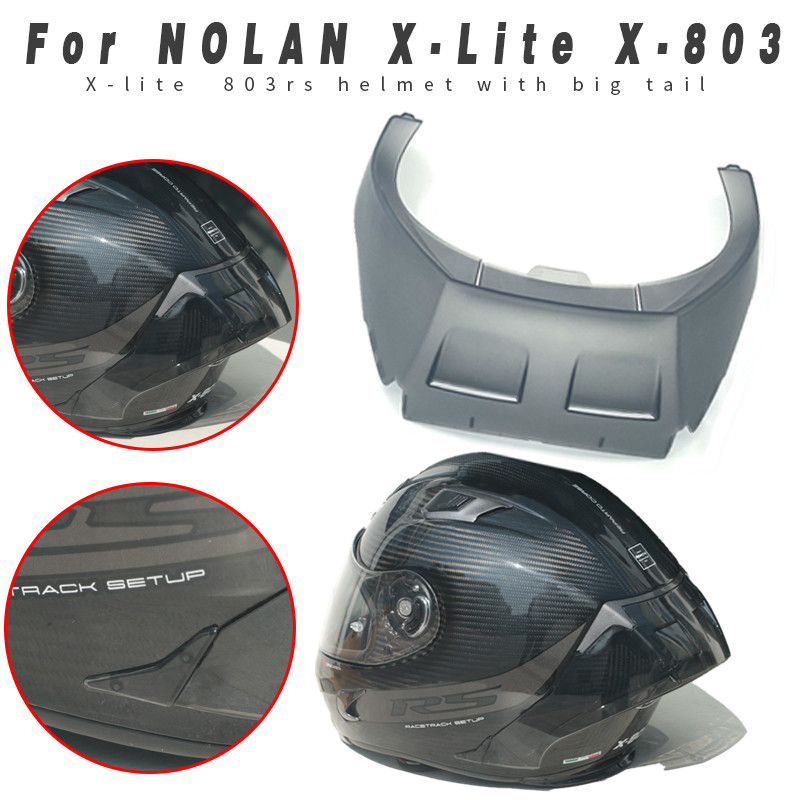Motorcycle Rear Trim Helmet Spoiler For NOLAN X-Lite X-803 X-803RS X-Lite 803RS Helmet Spoiler Acces