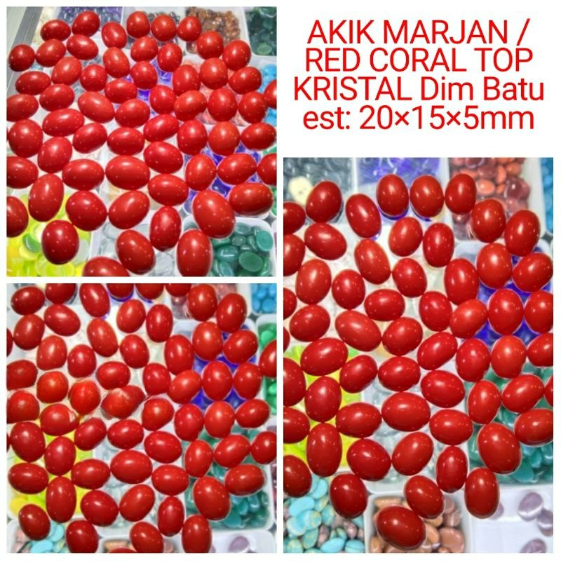 BATU AKIK MARJAN /RED CORAL ASLI KWALITAS PILIHAN