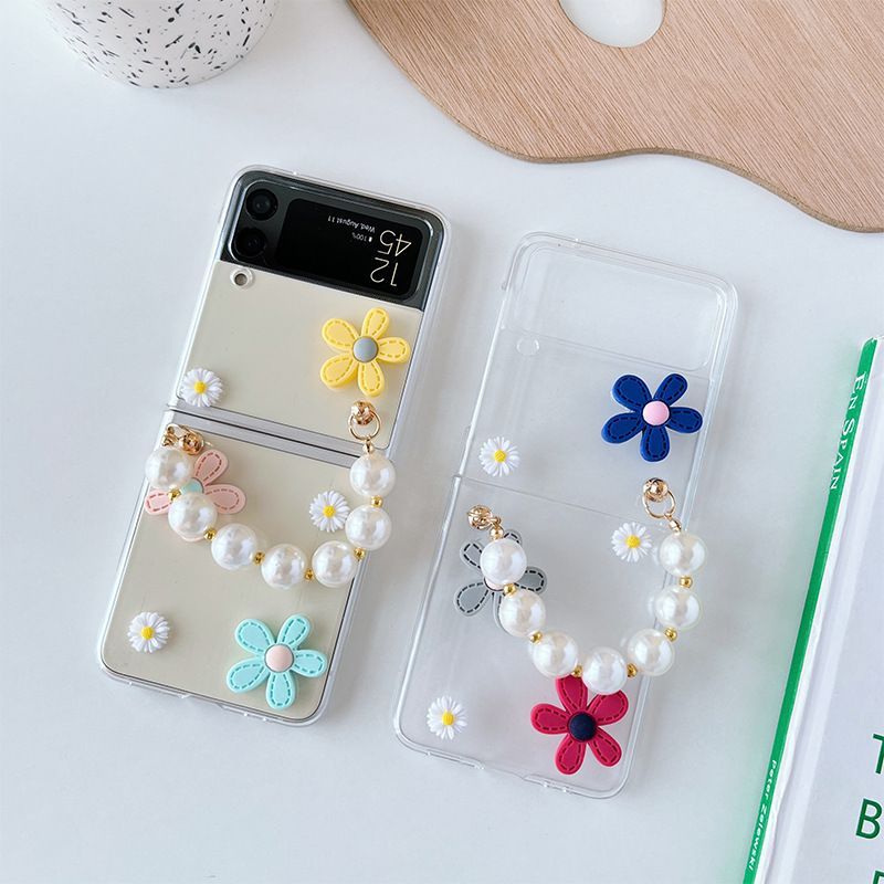 READY Case Z Flip 4 Fashion Flower Mobile Phone Case Samsung Galaxy Z Flip Drop Protection