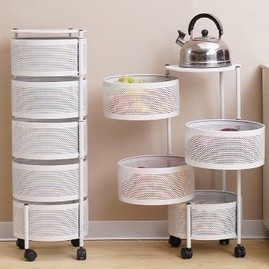 Rak Susun Putar Dapur Serbaguna – Besi Multilayer Organizer 2200