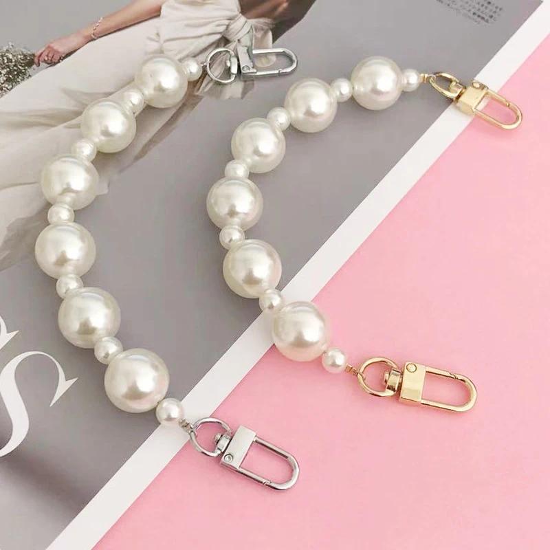 Fashion Imitation Pearl Bag Decoration Luggage Accessories Chain Women Handbag Shoulder Bag Strap Ch