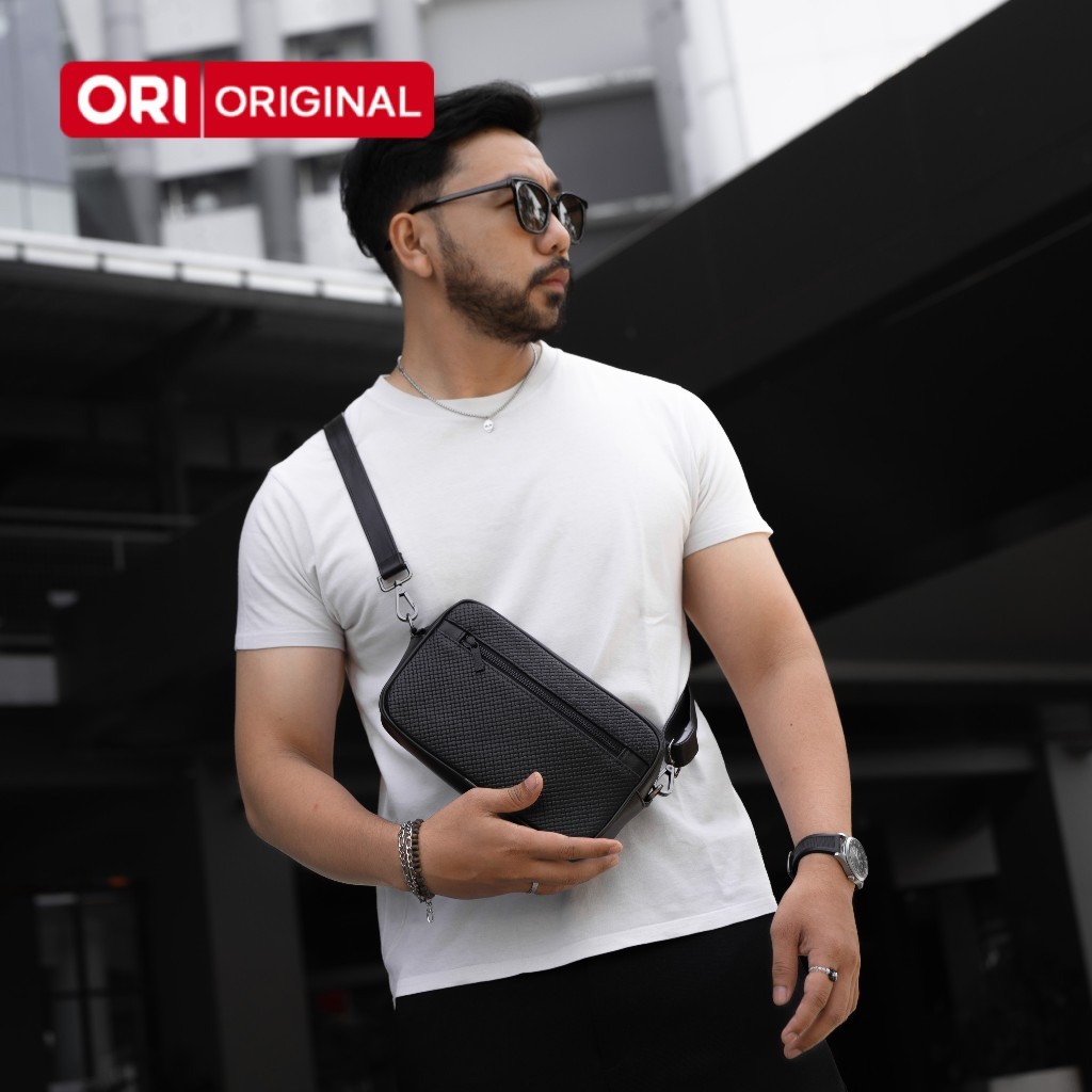 Reven Leather Tas Slingbag Handbag Pria Angkara Multibag