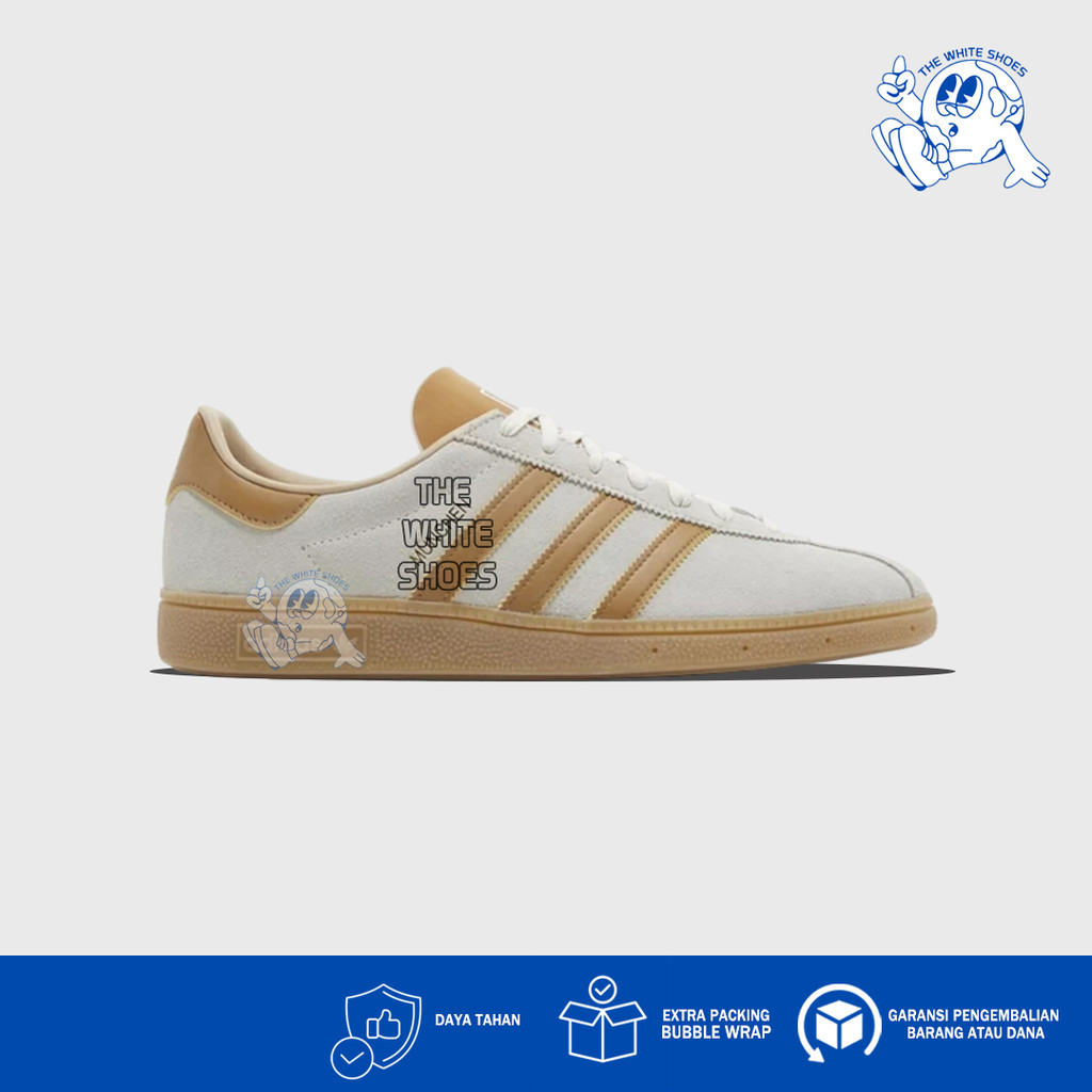 Sepatu Adidas Munchen White Cream Mesa Gum