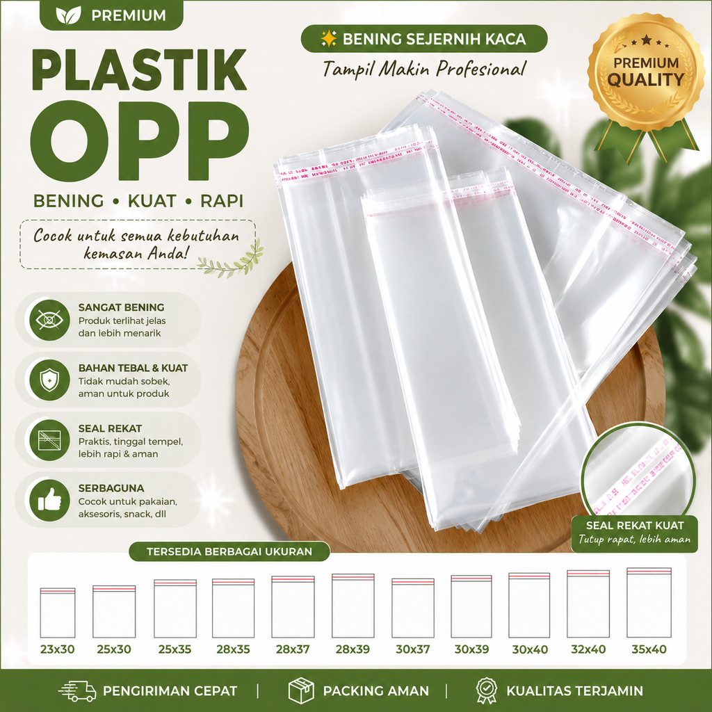 Plastik OPP Lem 500 Lembar Ukuran 20x30 ( 03 )