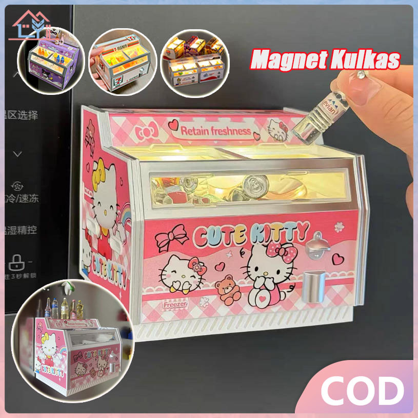 [COD] Tempelan Kulkas Magnetic Fridge Magnet Neon Refrigerator Sticker Lawson Family Mart 711 Seven 